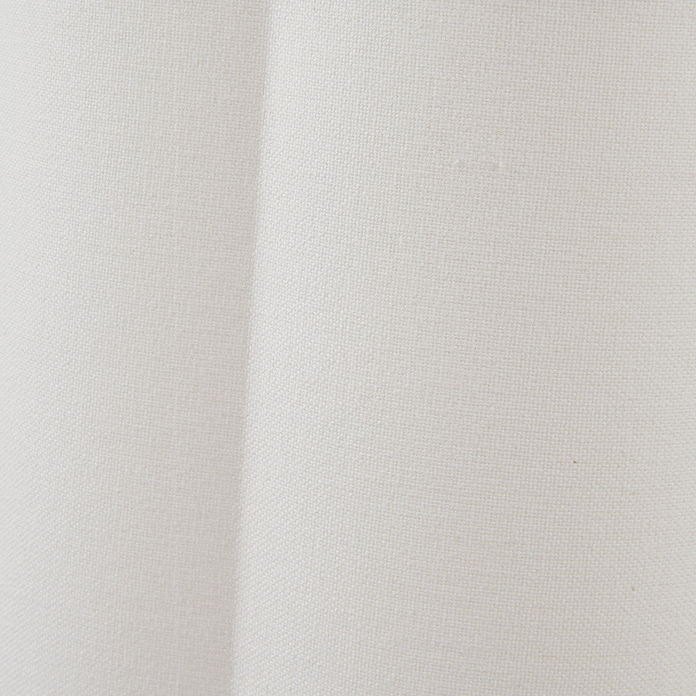 Bloom 45cm White Handloom Scalloped Cylinder Lampshade